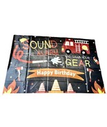 Fireman Birthday Backdrop for Boys Firefighter Happy Birthday Background... - $9.50 CAD