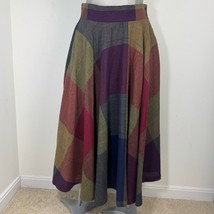 Vintage Wool Plaid Midi/Maxi Skirt Tartan Size 11/12 (Medium,Large) - $1,402.76 MXN