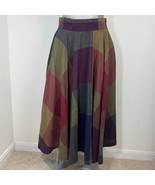 Vintage Wool Plaid Midi/Maxi Skirt Tartan Size 11/12 (Medium,Large) - $1,396.55 MXN