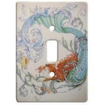 Redhead Mermaid Ceramic Single Switchplate Wall Floater Light Switch Cov... - $22.72