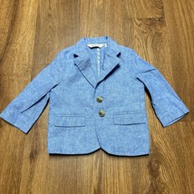 Janie &amp; Jack x Rachel Zoe Baby Boys Blue Linen Blazer Jacket Resort Size 6-12M - $27.72