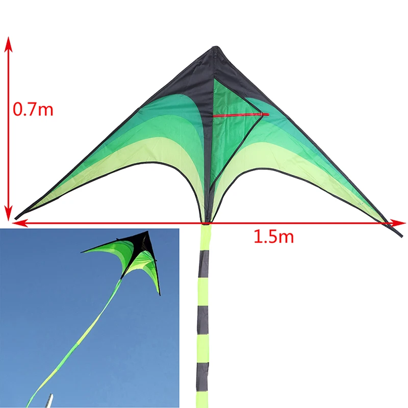 1Pcs High Quality Large Delta Kites Tails With Handle Outdoor Toys For Kids - £8.98 GBP