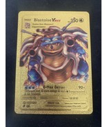Blastoise VMAX HP350 Pokemon Gold Foil Art Card - £2.81 GBP