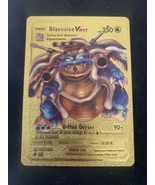 Blastoise VMAX HP350 Pokemon Gold Foil Art Card - £2.71 GBP