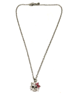 Hello Kitty BLING Crystal Cat Face Necklace - £7.79 GBP