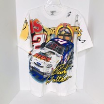 Vintage 90s Rusty Wallace Elvis Presley Nascar T Shirt All Over Print Large Rare - £155.77 GBP
