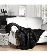 Horimote Home Long Pile Black Luxury Plush Faux Fur Throw Blanket,, 60&quot;X80&quot; - $81.94