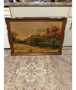 Robert Wood&#39;s &quot;Mill Stream” Virginia Mabry Vintage MCM Signed &amp; Framed 5... - $178.19