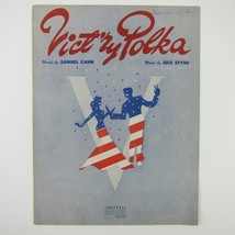 Sheet Music Vict&#39;ry Polka Victory Samuel Cahn Jule Styne Patriotic Vintage 1943 - £7.84 GBP