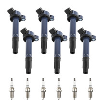 Pack of 6  Ignition Coil + Spark Plugs for Lexus RX450h 3.5L V6 2010-2015 UF487 - £58.92 GBP