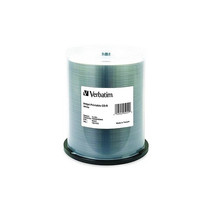 Verbatim Corporation 95251 100PK CD-R 52X 80 Min White Inkjet Printable Spindle - £62.83 GBP