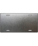 Brushed Chrome Dye Sublimation Blank Metal Novelty License Plate LP-4999 - £15.14 GBP