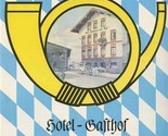 Hotel Gasthof Alte Post Menu Holzkirchen Germany  - £14.19 GBP