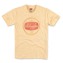 Schaefer Beer Vintage Fade T-Shirt Beige - $41.98+
