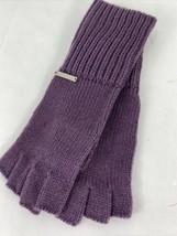 Michael Kors Fingerless  Gloves Purple Cable Knit  H3 - £35.52 GBP