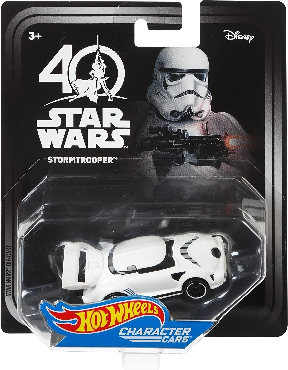 Primary image for Star Wars 40th Anniversary Storm Trooper Hot Wheels Character Car A New Hope HW4