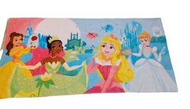 Disney Store Princess Beach Towel 30X60 Pool Bath Belle Tiana Aurora Cinderella - £12.77 GBP