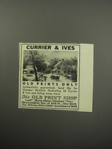 1955 The Old Print Shop Advertisement - Currier &amp; Ives - £14.78 GBP