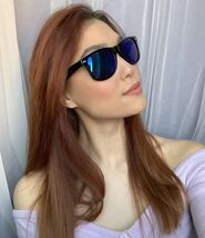 New Fashionista Mirrored Black Blue Women&#39;s Sunglasses . - $9.99