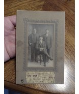 Antique Cabinet Card Photo ca. 1905 Fred &amp; Frank Gendron BLOOMFIELD VERM... - £14.59 GBP