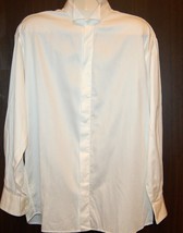Messori Men&#39;s White Blouse Cotton Shirt Size 17.5  44 Italy P/O - £33.95 GBP