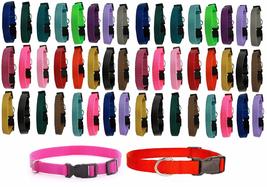 Dog Collar Shelter Rescue Vet Bulk Pack 50 Assorted Color Adjustable Choose Size - $186.10+