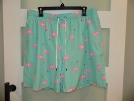 Sonoma Flamingo Mint Swim Trunks Size L Men&#39;s NEW - £21.91 GBP