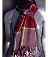 CLASSIC Multicolor Plaid CASHMERE TOUCH 100% Acrylic Scarf - £8.29 GBP