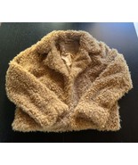 NWT BLANK NYC Women’s Curly Faux Fur Open Sahara JACKET  Coat with Pocke... - $813.40 MXN