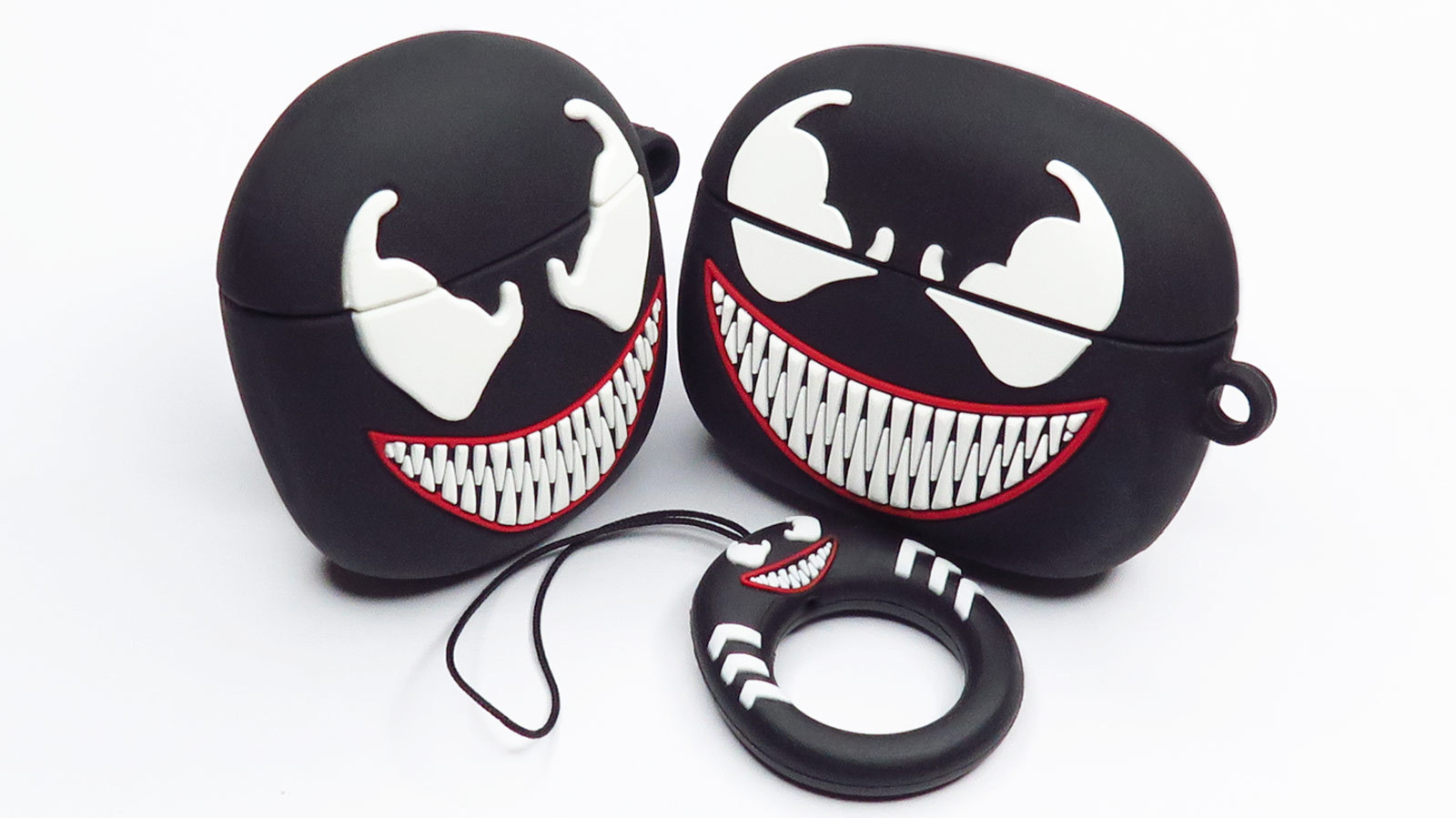 Fun Heroic Horror 3D Cartoon VenomFace Airpod (2nd/3rd Gen) Silicone Rubber Case