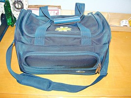 Pierre Cardin Duffle Travel Gym Weekend Overnight Carry On Bag Blue 16x1... - $37.53