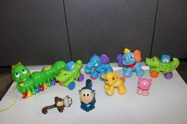 lot Fisher Price Click Clack Animals, Leap Frog Alphabet Catepiller Litt... - $14.80