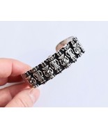 Sterling Silver Corn and Buffalo Hopi Kachina Figure Cuff Bracelet  - $299.99