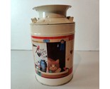 Barnum in the Barn 1989 Milk Can Metal Tin Vintage with wear 4x6.25&quot; - $5.93