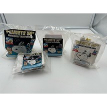 VTG Lot of 4 Wendy’s Peanuts 50th Anniversary Collector Series Toy #3, 4 &amp; 5 - £10.94 GBP