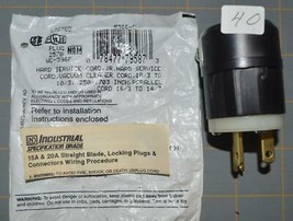 Leviton 633-5366-C Straight blade nylon plug 20A 125 v      E64 - $6.29