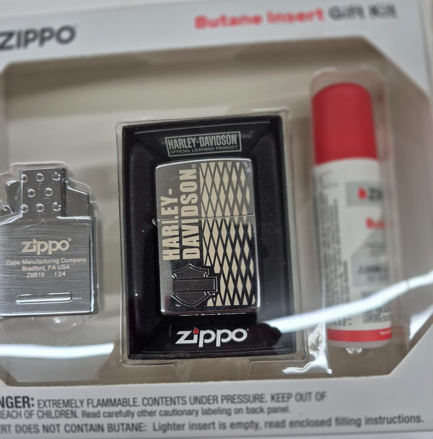 Rare Harley Davidson Zippo Lighter Gift Kit - $37.95