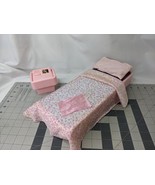 Mattel Barbie Bed Mattress  Covers Computer Pink Lot Vintage - $49.95