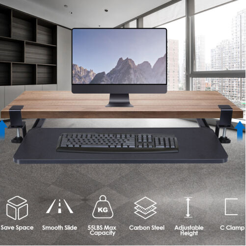 Startech KEYBOARD-TRAY-CLAMP1 UNDER DESK KEYBOARD TRAY, ERGONOMIC CLAMP-... - $146.32