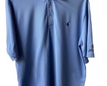 Polo Golf Ralph Lauren Short Sleeved Polo Shirt Mens Size L Blue Solid C... - $11.88