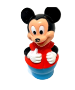 Vintage Disney Mickey Mouse Finger Puppet PVC Hard Plastic 2.5 inches - £9.90 GBP