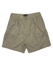 Croft &amp; Barrow Men Size 36 (Measure 33x8) Beige Pleated Chino Shorts - £9.02 GBP
