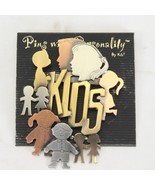 Kids Pins with Personality By K&amp;T Brooches NEW - $215.79 MXN