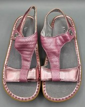 ALEGRIA Kendra Braides Rose Pink Metallic Womens Sandals #KEN-844, Size 7- 7 1/2 - £33.62 GBP