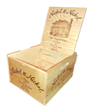 Nickel &amp; Nickel 2011 Wooden Wine Crate Box Vineyard C.C. Ranch Napa Valley Vtg - £55.96 GBP