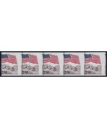 2523 Misperf Error / EFO Strip of 5 Flag Over Mt Rushmore Mint NH (S1) - €9,46 EUR 2523 Misperf Error / EFO Strip of 5 Flag Over Mt Rushmore Mint NH (S1) - €9,46 EUR