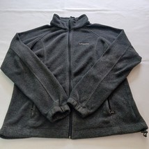 Columbia Sportswear Jacket Men&#39;s Large Full Zip Gray Fleece Lined RN 69724 - $15.24