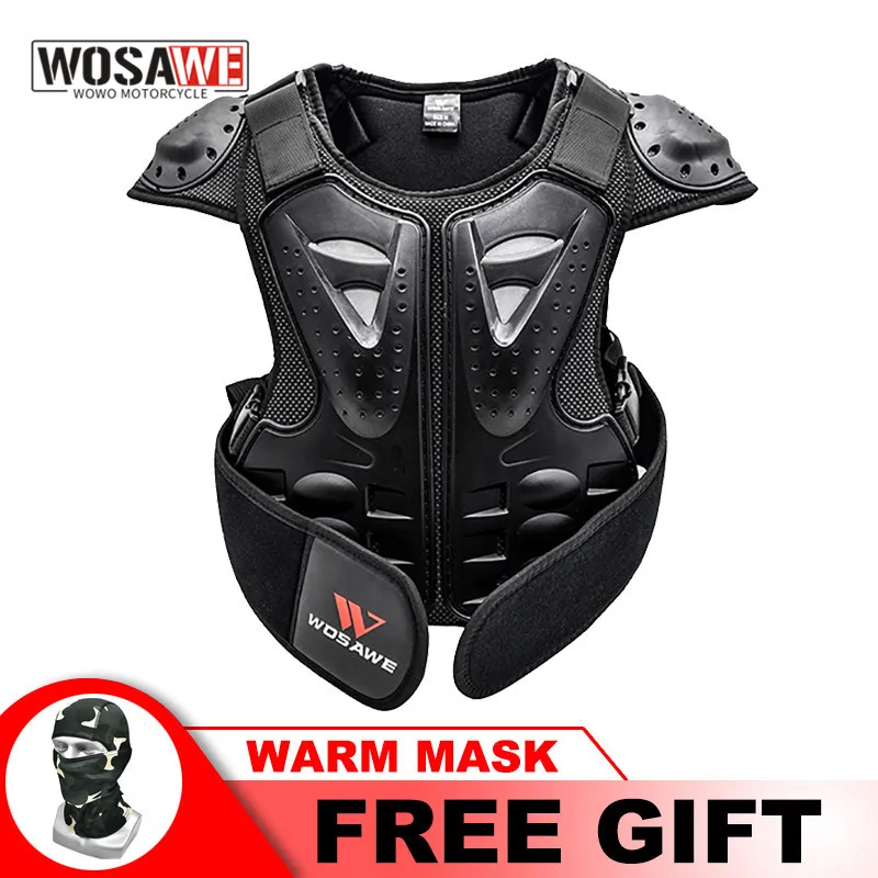 WOSAWE Kids Body Chest Spine Protector Protective Guard Vest Motorcycle Jacket - £26.79 GBP+