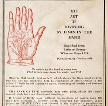 Art Of Divining By Lines In The Hand 1965 Almanac Mystic Occult Ephemera... - $19.99