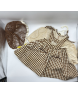 American Girl Addy Birthday Outfit Pinafore Jumper Blouse Snood Pleasant... - $95.06 CAD